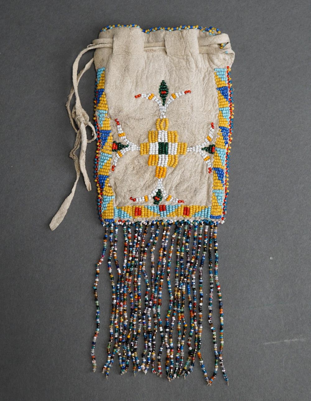 NATIVE AMERICAN BEADWORK AND LEATHER