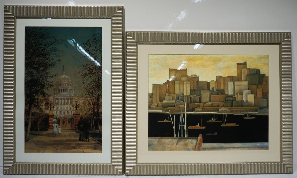 U.S. CAPITOL AND VIEW OF CITY WITH