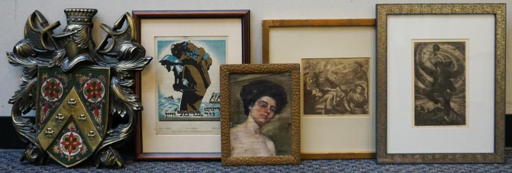 FIVE ASSORTED WORKS OF ARTFive