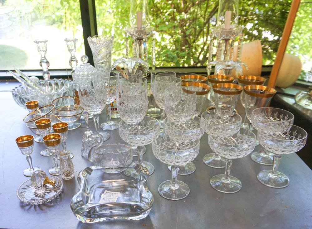 CRYSTAL STEMWARE, GLASS AND CRYSTAL