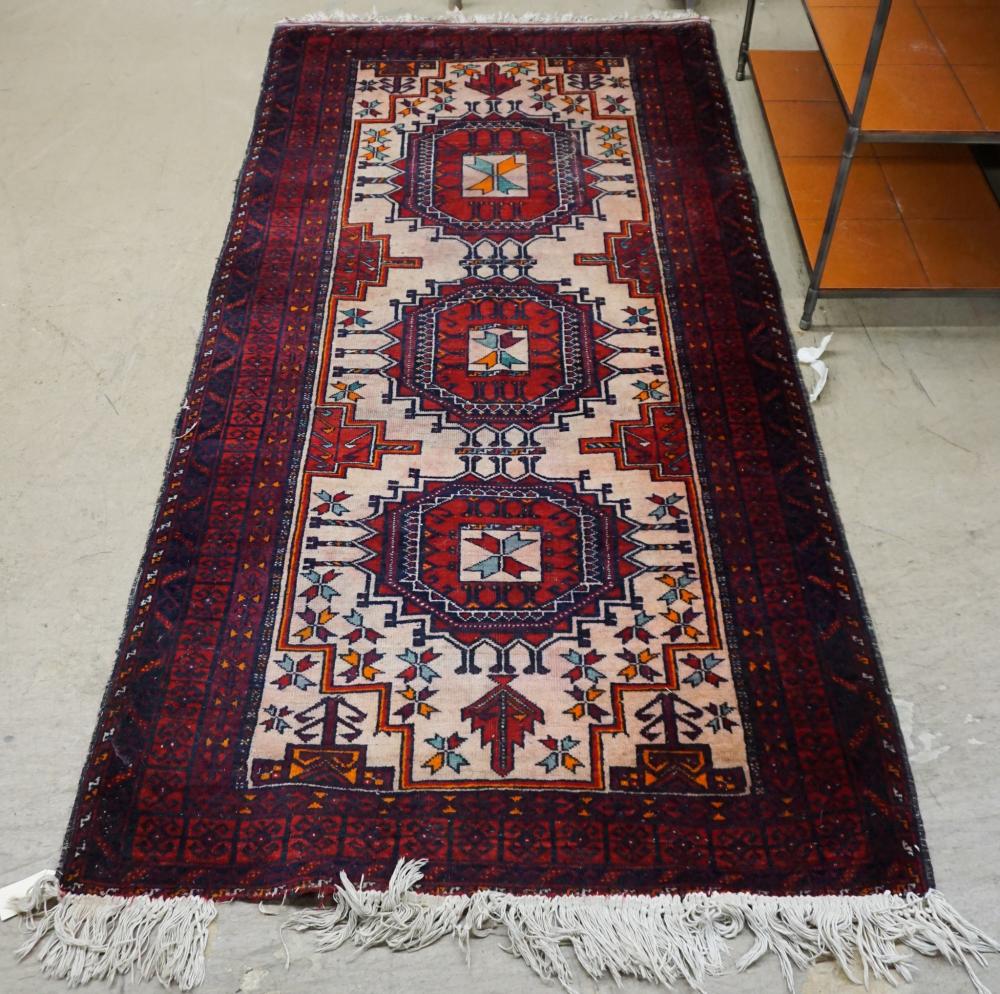 TURKOMAN RUG, 6 FT 5 IN X 3 FT