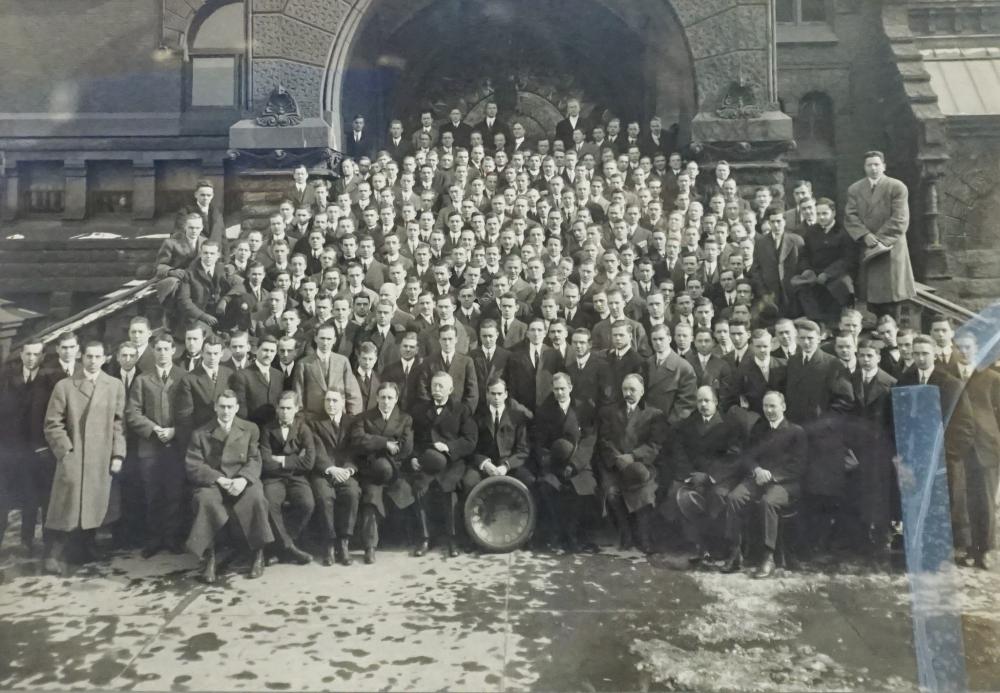 FRAMED VINTAGE PHOTOGRAPH OF UNIVERSITY