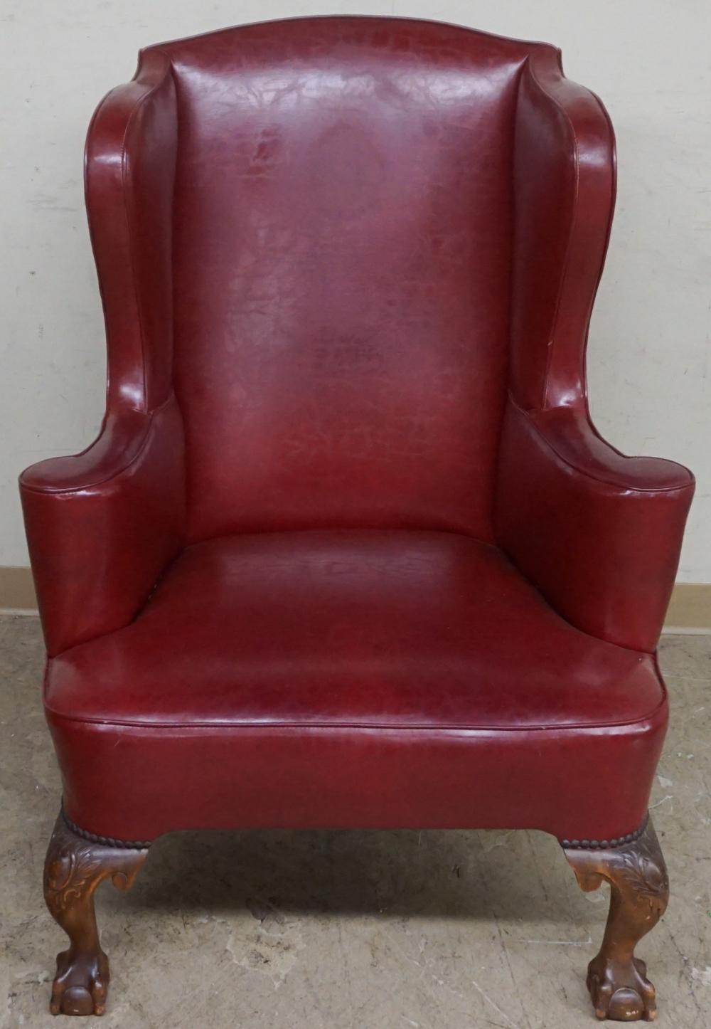 GEORGE III STYLE MAHOGANY RED LEATHER 32ca9f