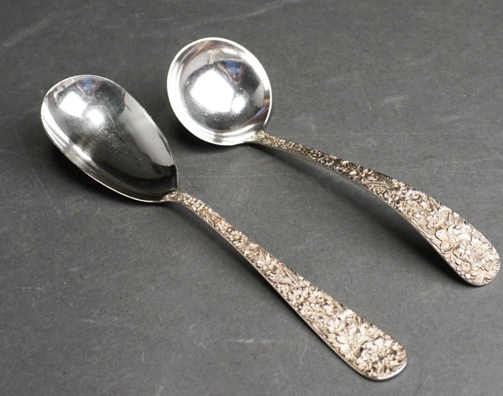 TWO KIRK & SON STERLING SILVER SERVING