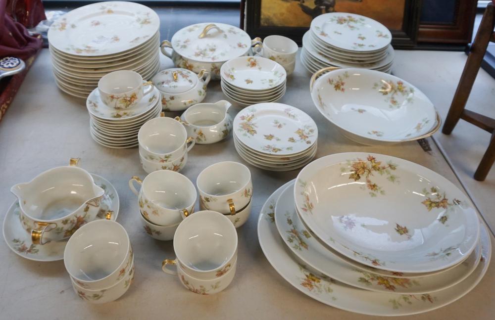 LIMOGES FLORAL DECORATED 67-PIECE DINNER