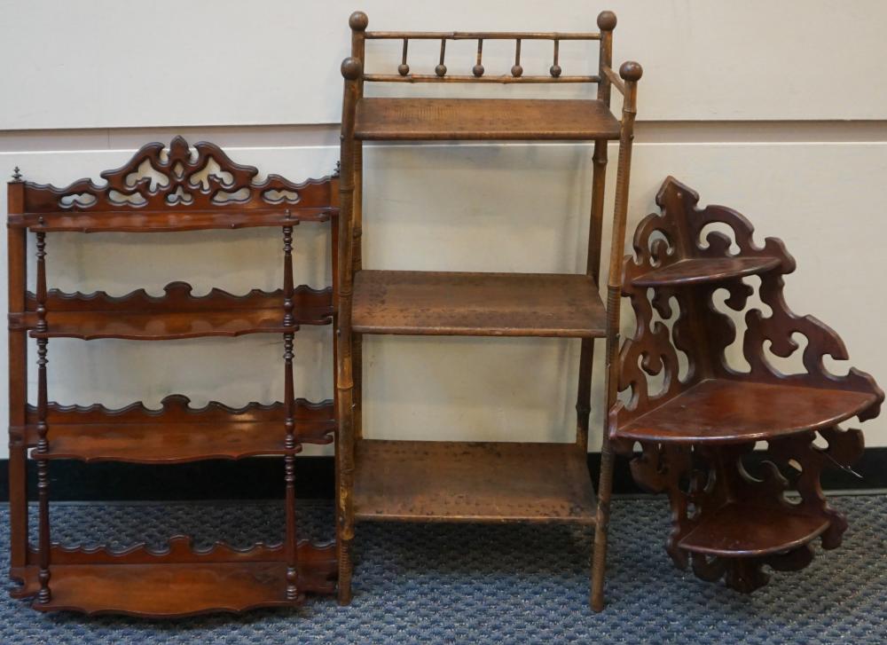 VICTORIAN CARVED WALNUT CORNER