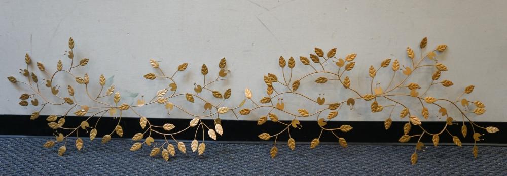 PAINTED METAL IVY FORM WALL SCULPTURE