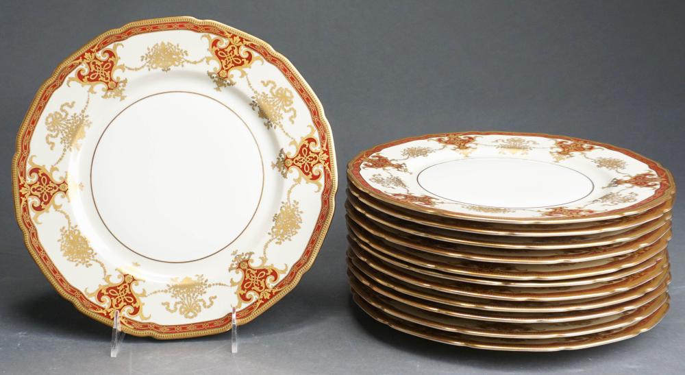 SET WITH 12 ROSENTHAL GILT DECORATED