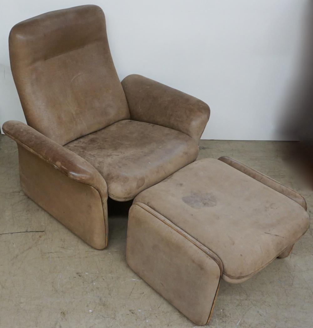 MID CENTURY MODERN TAN LEATHER 32cc1d