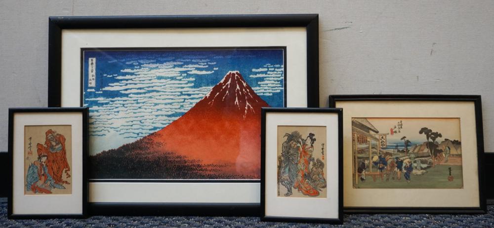 THREE JAPANESE WOODBLOCK PRINTS  32cc82