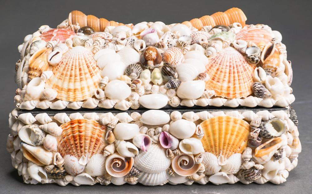 SHELL DECORATED JEWELRY BOXShell Decorated
