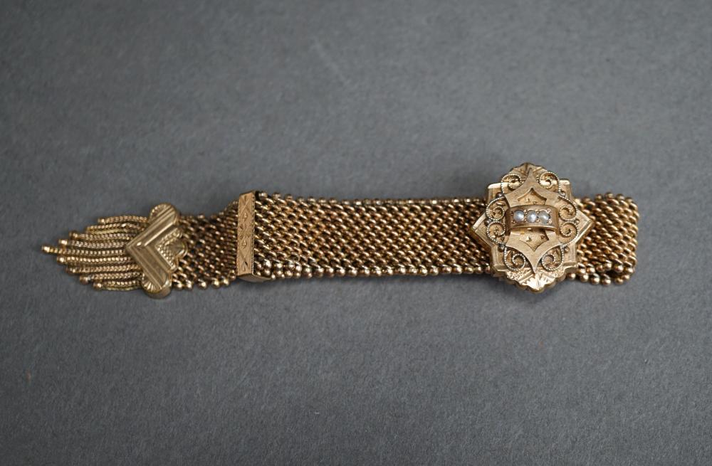 VICTORIAN GOLD FILLED SLIDE BRACELETVictorian 32ccbb