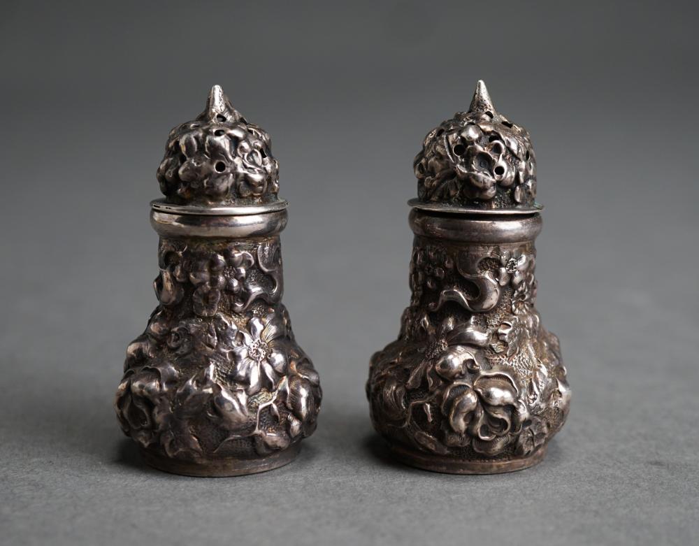 PAIR OF STIEFF REPOUSSE STERLING 32cccd