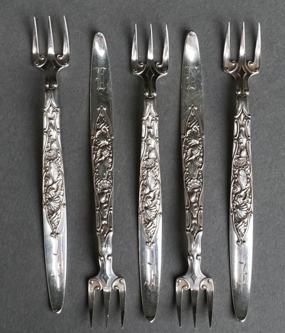 SET OF FIVE GORHAM STERLING SILVER 32ccd5