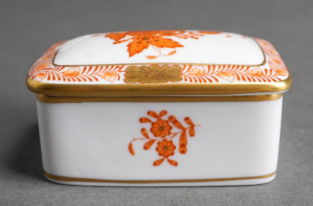 HEREND CHINESE RUST BOUQUET PARTIAL 32ccfc