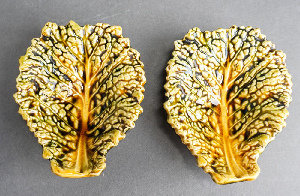 PAIR SARREGUEMINES FRENCH MAJOLICA