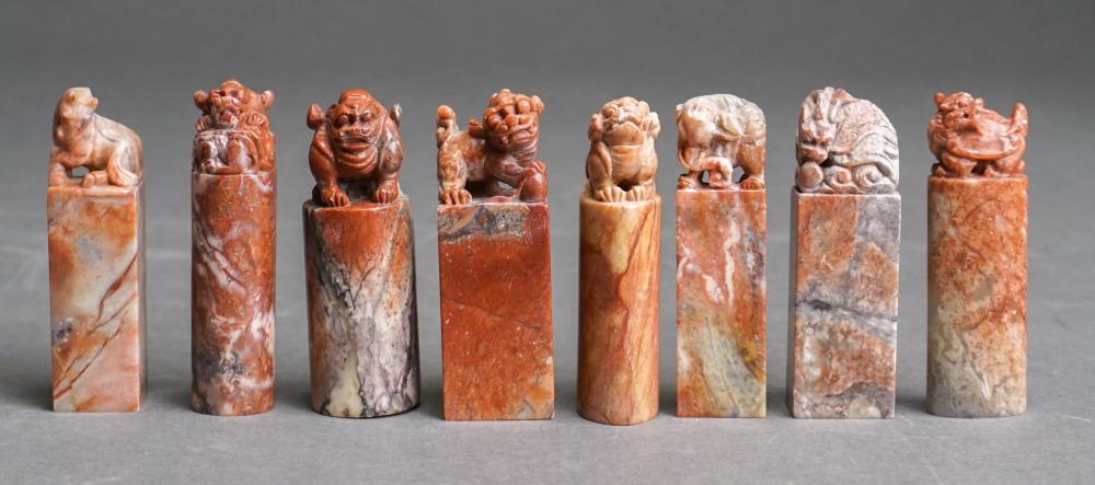 SET OF EIGHT SOUTHEAST ASIAN CARVED