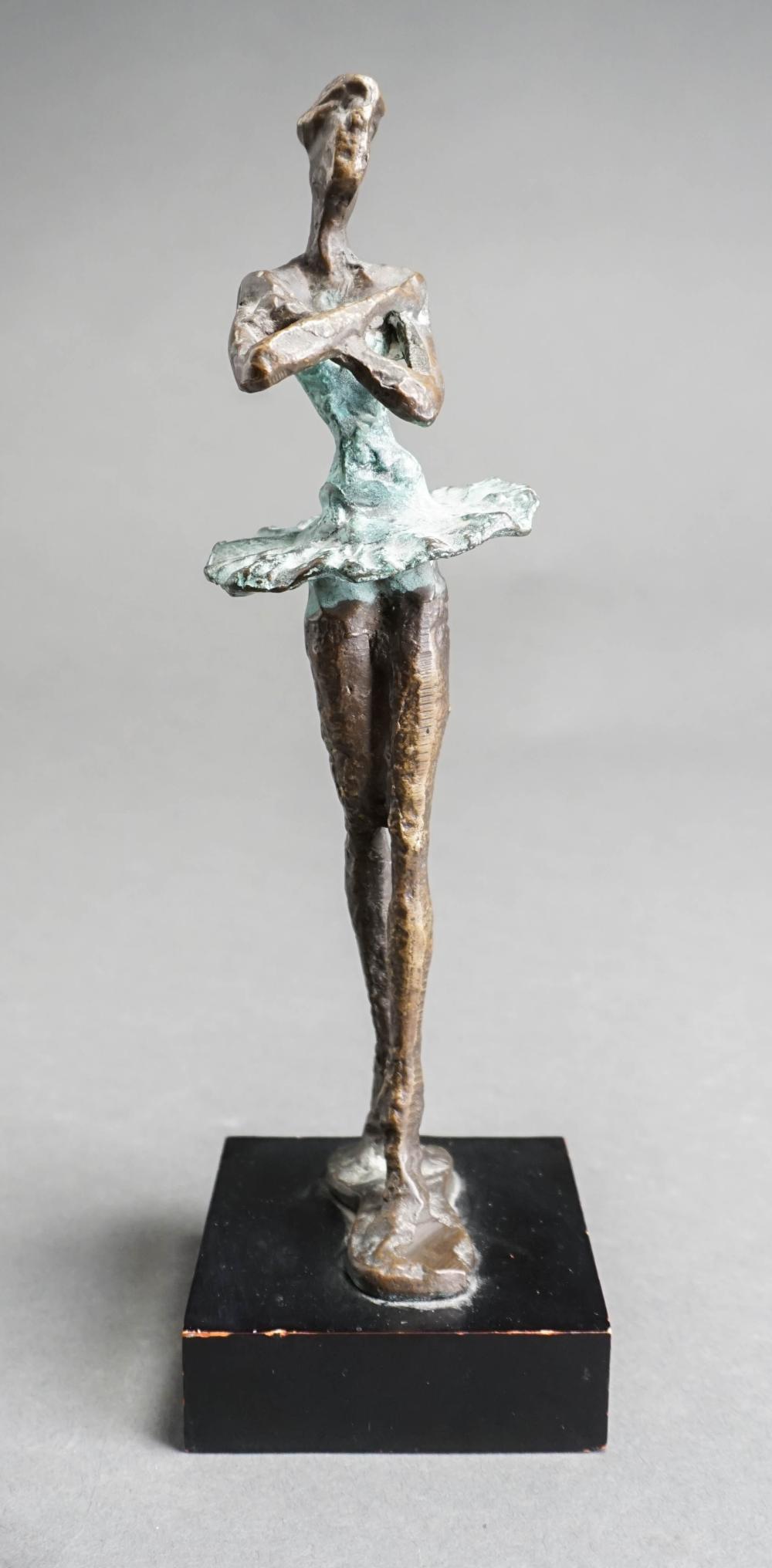 PARTIAL VERDIGRIS BRONZE FIGURE