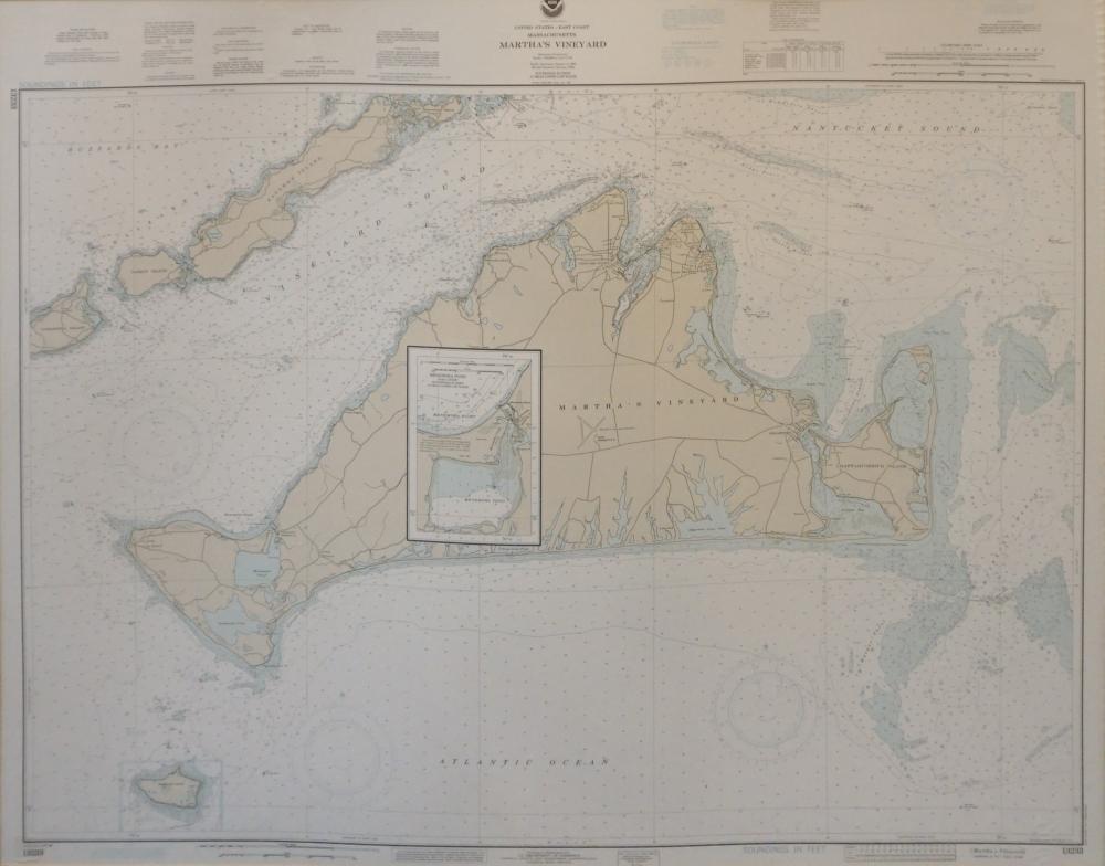 NOAA MAP OF MARTHA'S VINEYARD,