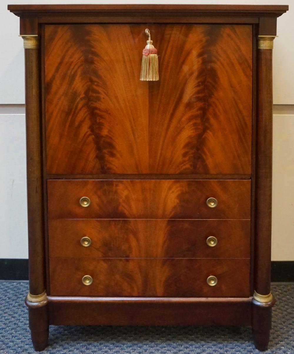 EMPIRE STYLE MAHOGANY ORMOLU MOUNTED