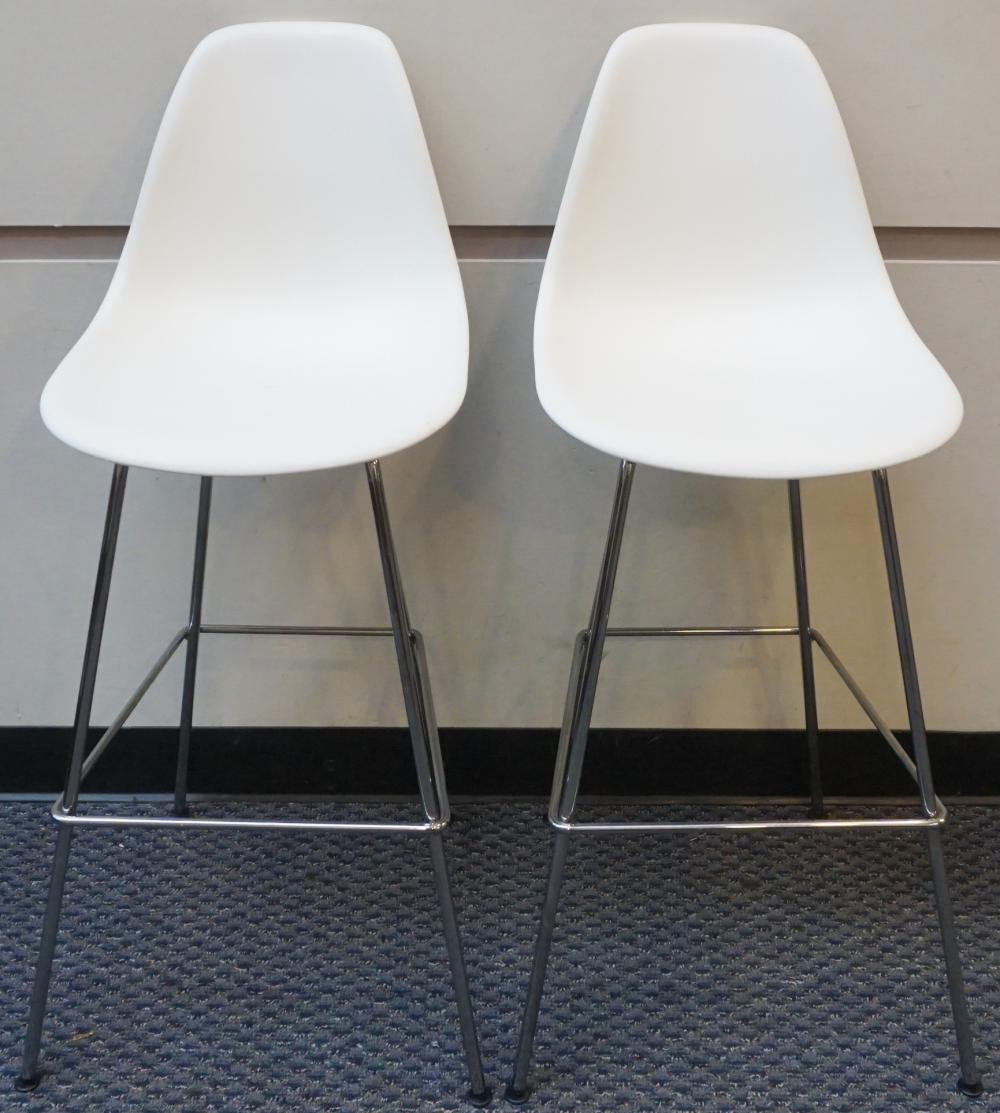 PAIR OF EAMES WHITE SHELL-FORM