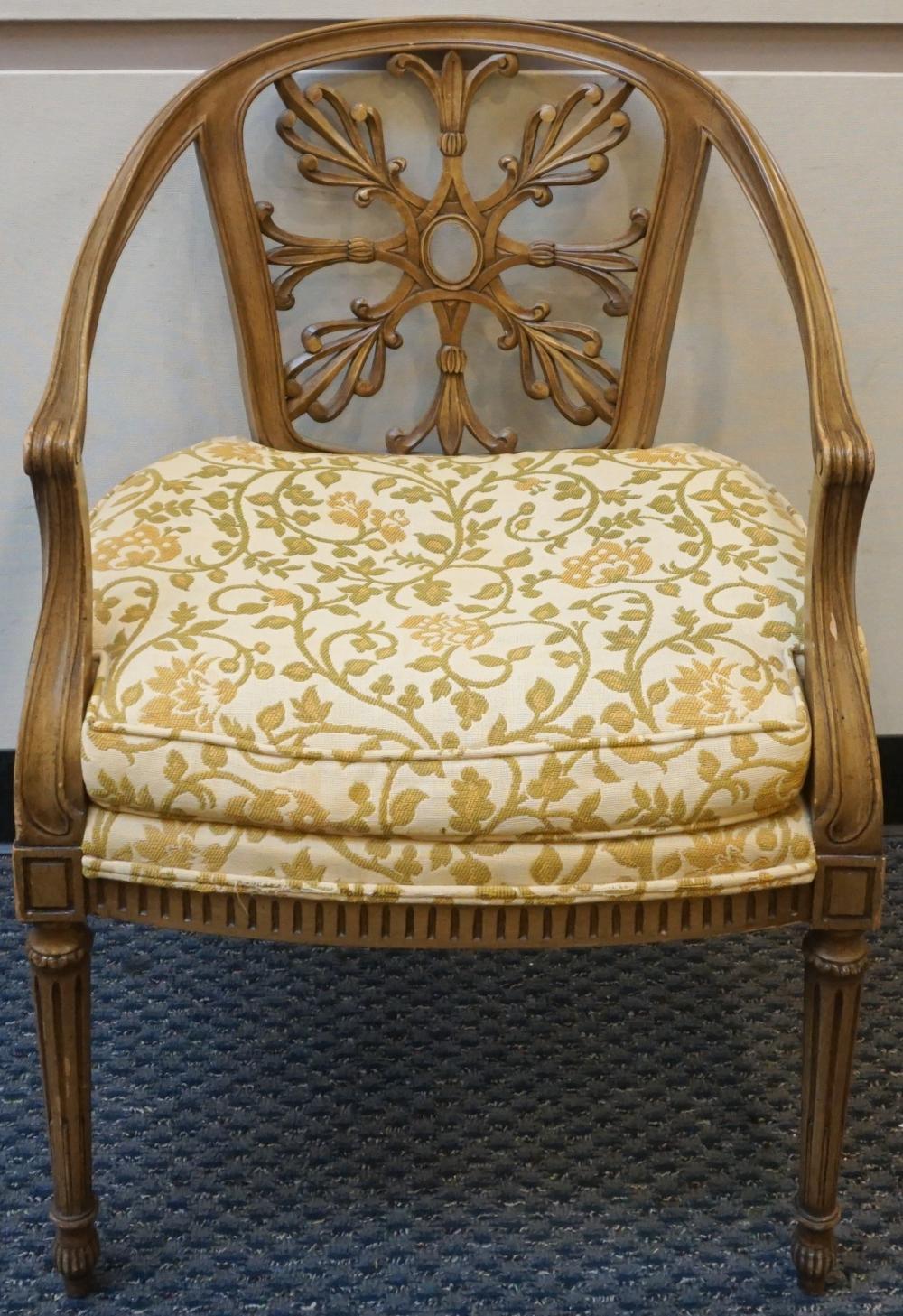 LOUIS XVI STYLE FRUITWOOD ARMCHAIR  32ce6a