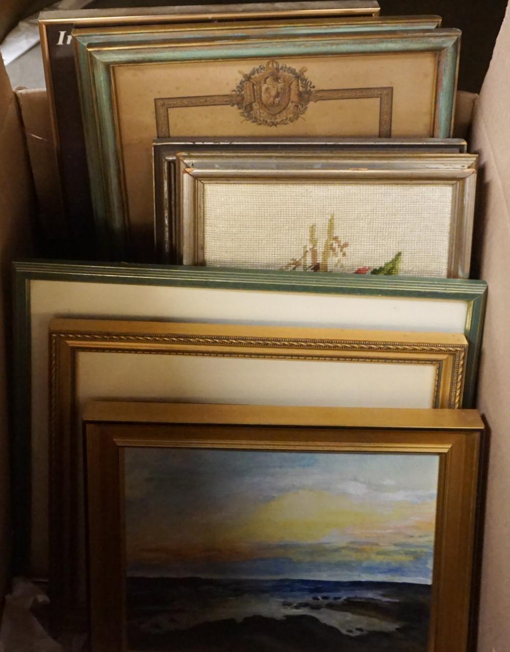 EIGHT ASSORTED FRAMED WORKS OF
