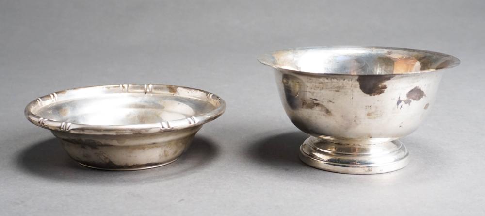 TWO AMERICAN STERLING SILVER BOWLS,