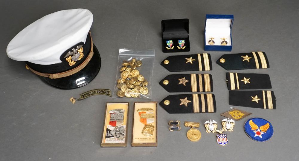 COLLECTION OF MILITARY PARAPHERNALIA,