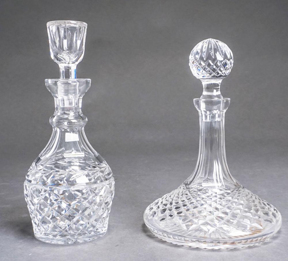 TWO WATERFORD CUT CRYSTAL DECANTERSTwo 32cf98