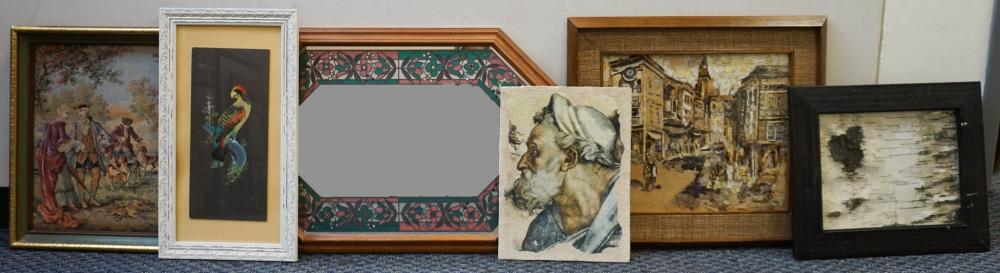 GROUP OF SIX PREDOMINANTLY FRAMED 32a8c8