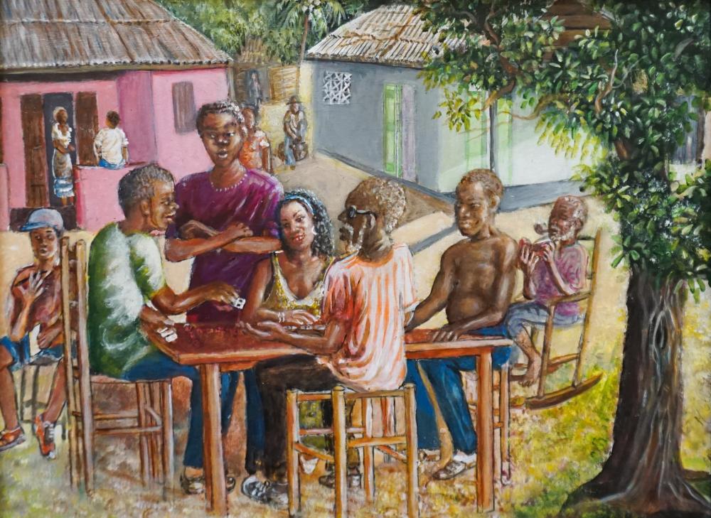 CARIBBEAN FAMILY PLAYING CARDS, OIL