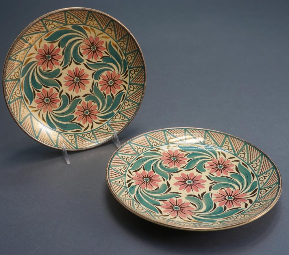 PAIR WEDGWOOD COPPER LUSTRE, PINK