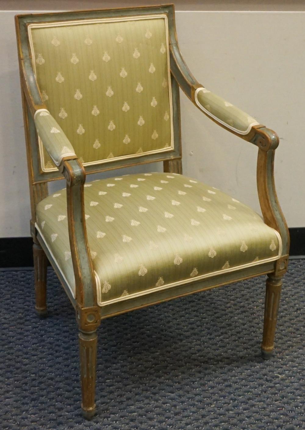 LOUIS XVI STYLE GREEN AND GILT 32a905