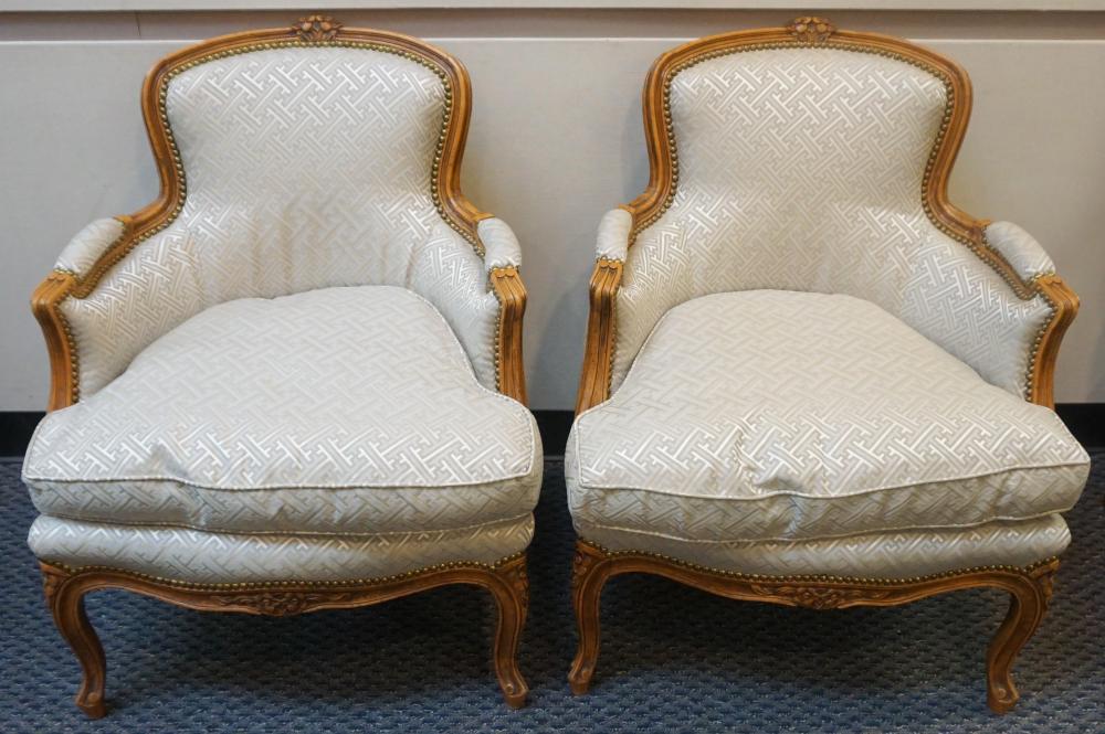 PAIR LOUIS XV STYLE CARVED WALNUT 32a926