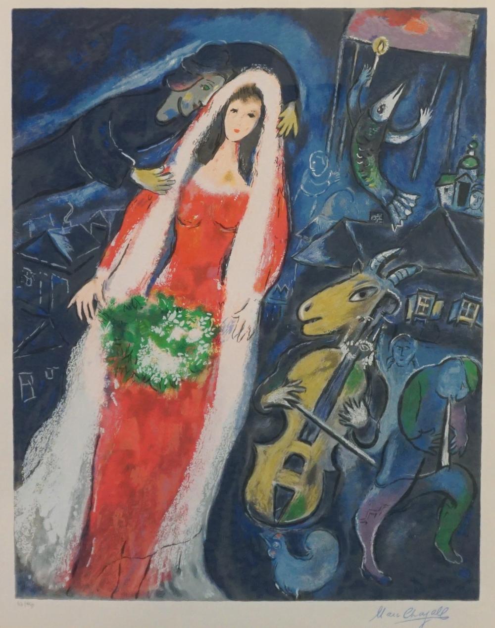 AFTER MARC CHAGALL, LA MARIEE, COLOR