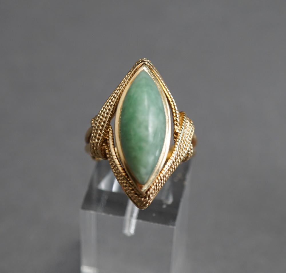 TESTED 10 KARAT YELLOW GOLD CELADON 32a999