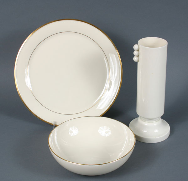 Three Lenox porcelain accessories; Olympia