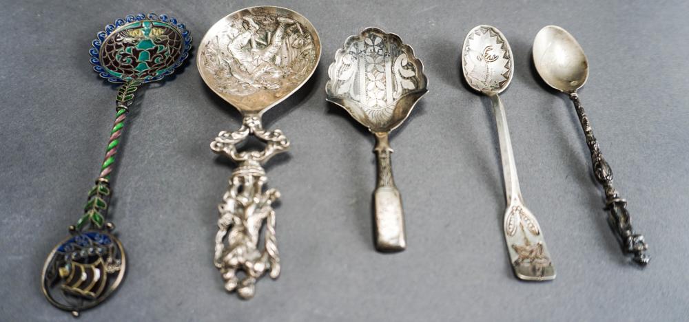 COLLECTION OF ASSORTED SILVER SPOONSCollection