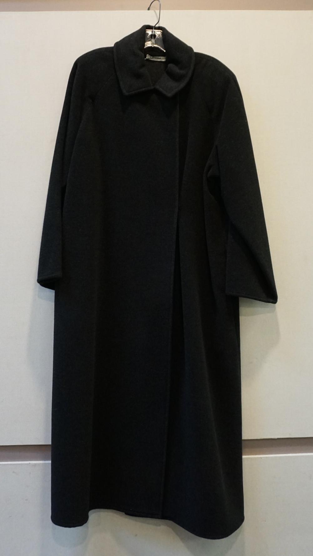 ZORAN GRAY WOOL FULL LENGTH COAT 32aa17