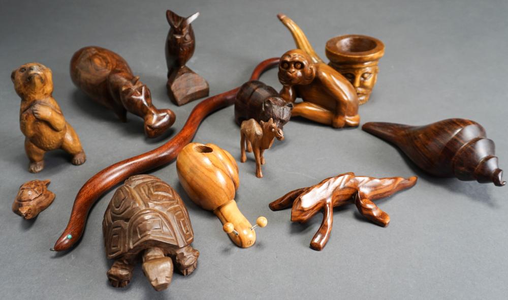 COLLECTION OF ASSORTED WOOD ANIMAL 32aa3a
