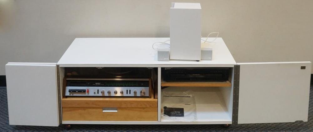 COLLECTION OF STEREO EQUIPMENT IN A