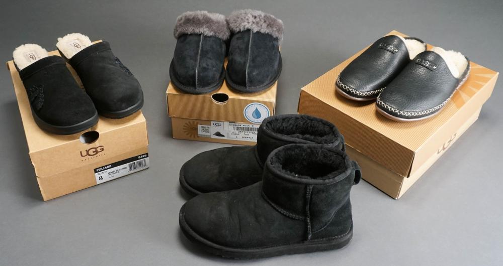 FOUR PAIRS UGG BOOTS SLIPPERS 32aa62