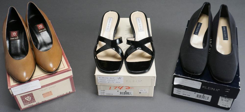 THREE PAIRS ANNE KLEIN SHOES (SIZE