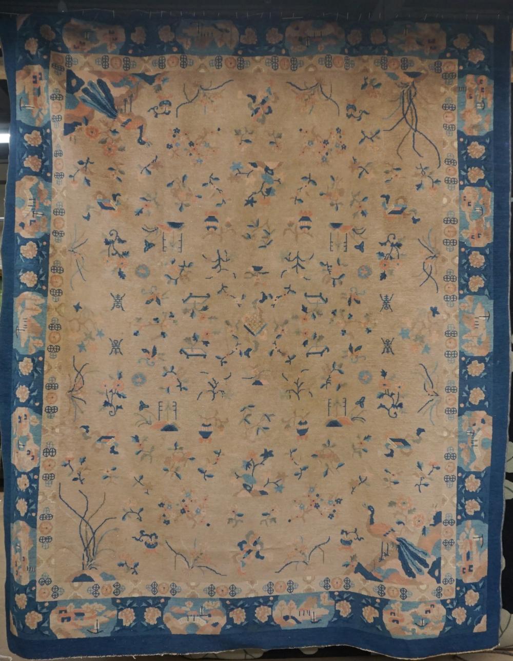 CHINESE PEKING RUG, APPROX 9 FT