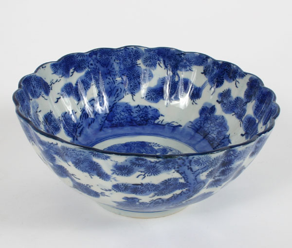 Chinese? blue & white porcelain vegetable