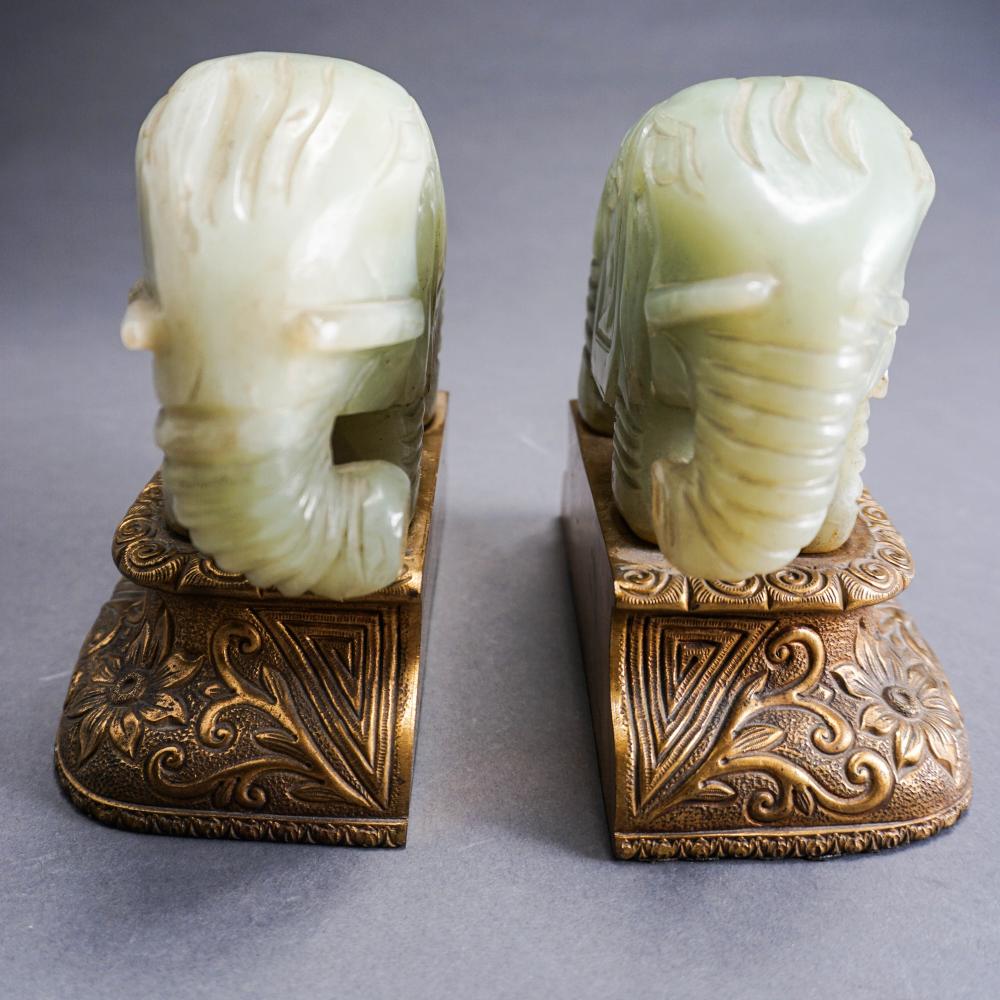 PAIR INDO MALAYAN CARVED HARDSTONE 32abab
