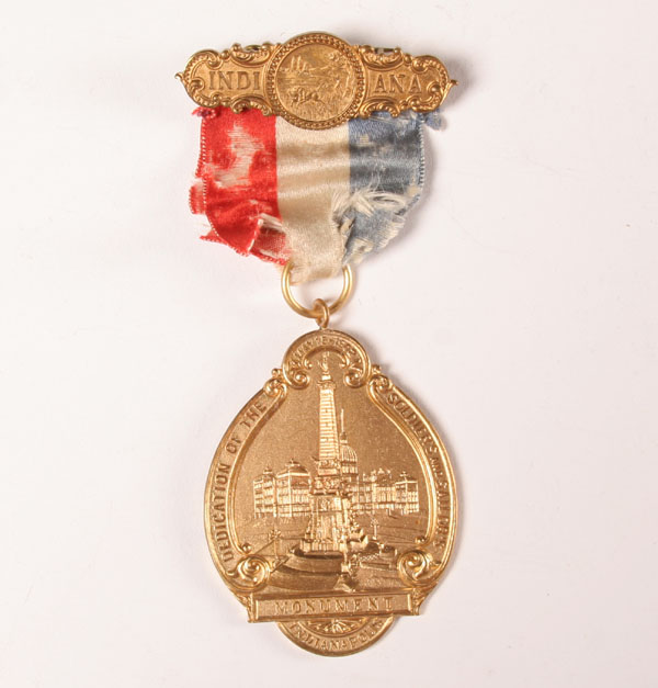 1902 medal; Soldiers and Sailors Monument,