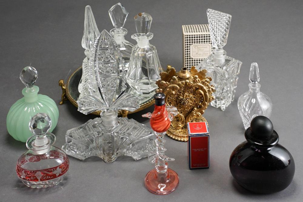 COLLECTION OF ASSORTED GLASS PERFUME
