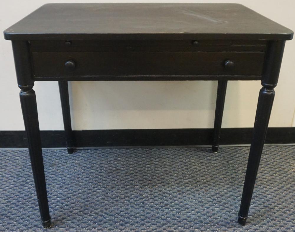 FEDERAL STYLE BLACK PAINTED LIBRARY